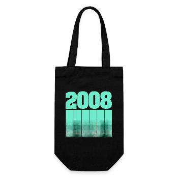 2008 - Geschenkbeutel für Flaschen - Schwarz - Vorne