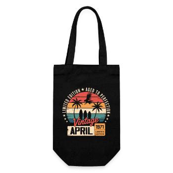 1971 Avril Anniversaire Légende Avril 1971 - Sac à bouteille - noir - Devant