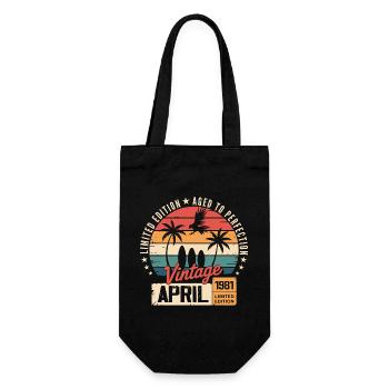 1981 Avril Anniversaire Légende Avril 1981 - Sac à bouteille - noir - Devant