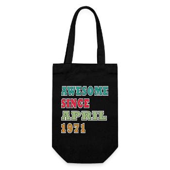 Awesome Seit April 1971 - Geschenkbeutel für Flaschen - Schwarz - Vorne