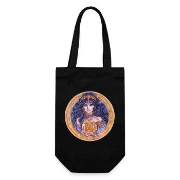 Zodiac Sign Zodiac Virgo Gift - Gift Bag for Bottles - black - Front