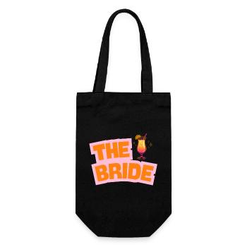 The Bride - Cocktail - customizable - Gift Bag for Bottles - black - Front