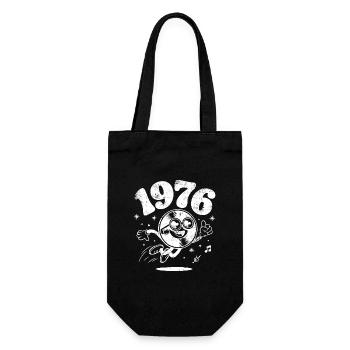 Vintage 1976 - Geschenkbeutel für Flaschen - Schwarz - Vorne