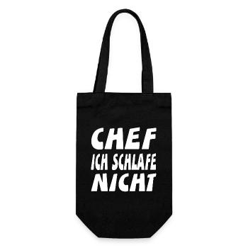 Chef - Geschenkbeutel für Flaschen - Schwarz - Vorne