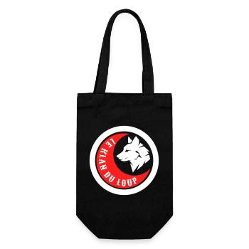 Loup Rouge & Blanc - Sac à bouteille - noir - Devant