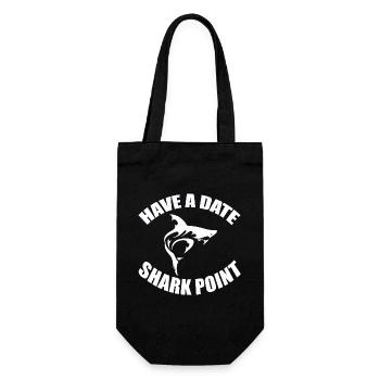 HAVE A DATE - SHARK POINT - Gift Bag for Bottles - black - Front