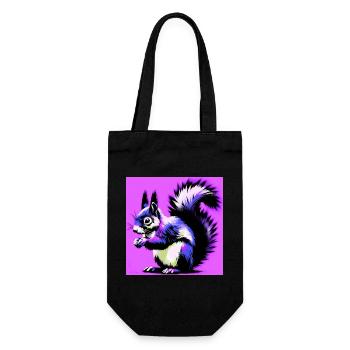 squirrel - Gift Bag for Bottles - black - Front