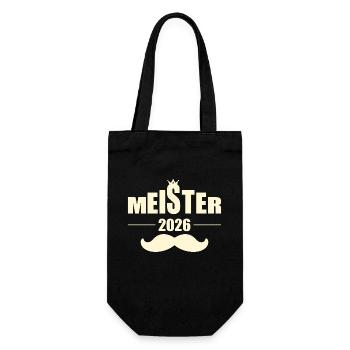 Graduation 2026 Master Craftsman's Examinations - Mustache - Gift Bag for Bottles - black - Front