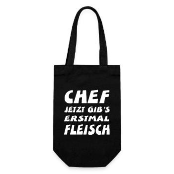 Chef - Geschenkbeutel für Flaschen - Schwarz - Vorne