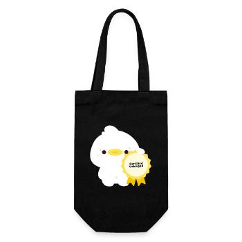 Certified Unhinged duck - Gift Bag for Bottles - black - Front