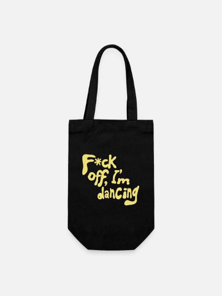 F*ck off, I'm dancing - Geschenkbeutel für Flaschen - Schwarz