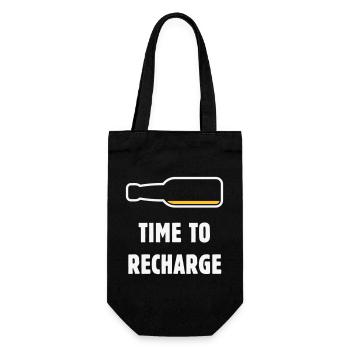 Temps de recharge (Bière / Bière / NEG 2C) - Sac à bouteille - noir - Devant
