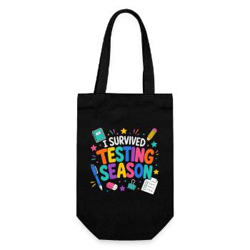 Ich habe die Klausurphase überlebt Schule Humor - Geschenkbeutel für Flaschen - Schwarz - Vorne