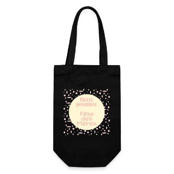 Notre première Fête des Mères - Sac à bouteille - noir - Devant
