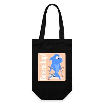 Get well soon children - Gift Bag for Bottles - black - Front
