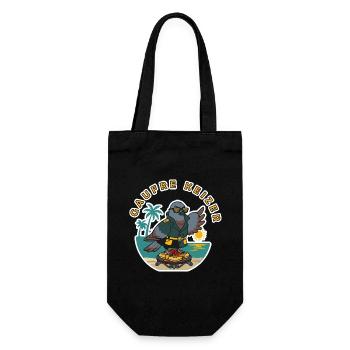 brussels belgium  luxury pigeon waffle king sunset - Gift Bag for Bottles - black - Front