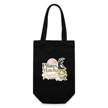 Pilates - Matcha - Repeat - Gift Bag for Bottles - black - Front