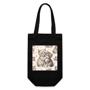 Étreinte sincère de Pastel Kittens - Sac à bouteille - noir - Devant