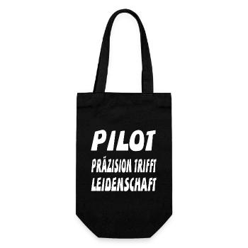 Pilot - Geschenkbeutel für Flaschen - Schwarz - Vorne