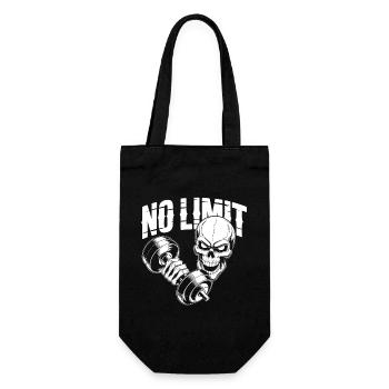 Skull Workout - Geschenkbeutel für Flaschen - Schwarz - Vorne