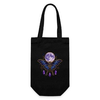 Mystical Celestial Tarot Card Aesthetic - Geschenkbeutel für Flaschen - Schwarz - Vorne