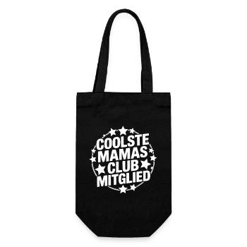 Coolste Mamas Club Mitglied - Geschenkbeutel für Flaschen - Schwarz - Vorne
