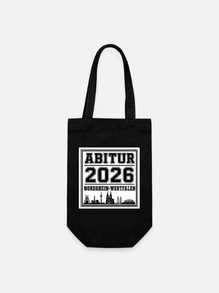 Abitur-2026-NRW - Geschenkbeutel für Flaschen - Schwarz