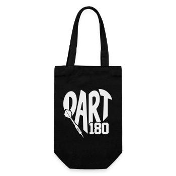 Dart 180 Kunst & Dartpfeil Design - Geschenkbeutel für Flaschen - Schwarz - Vorne