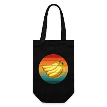 VINTAGE BANANE - Geschenkbeutel für Flaschen - Schwarz - Vorne
