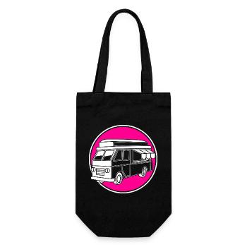 Snack Food Truck - Gift Bag for Bottles - black - Front