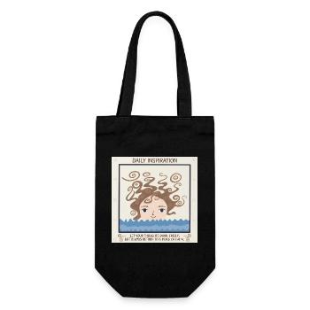 Mer de Tranquillité et de Pensées - Sac à bouteille - noir - Devant