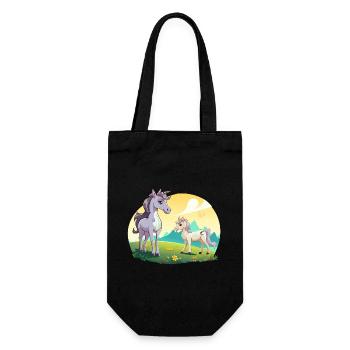 Les licornes au Sonnenfeld - Sac à bouteille - noir - Devant