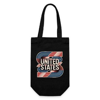 United States  - Geschenkbeutel für Flaschen - Schwarz - Vorne