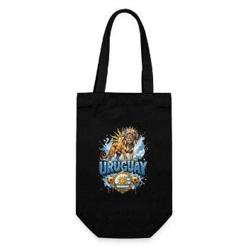 Uruguay - National Team T-shirt Template - Gift Bag for Bottles - black - Front
