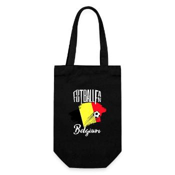 Fussball Fan Belgien - Geschenkbeutel für Flaschen - Schwarz - Vorne