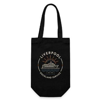 Liverpool Dockland Service Emblem - Gift Bag for Bottles - black - Front