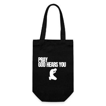 Prie que Dieu t’entende Art de la foi chrétienne - Sac à bouteille - noir - Devant