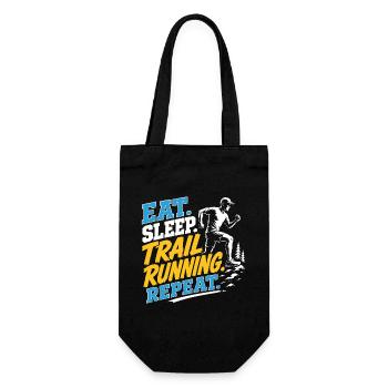 Eat. Sleep. Trail Running. Repeat - Gift Bag for Bottles - black - Front