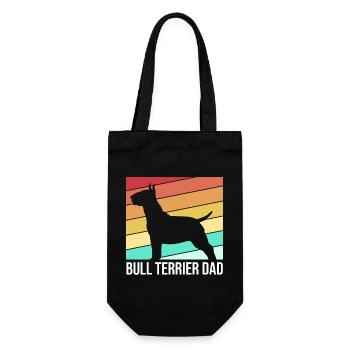 Bull terrier - Sac à bouteille - noir - Devant