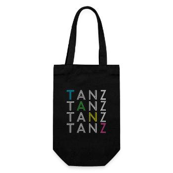 Tanz - Geschenkbeutel für Flaschen - Schwarz - Vorne