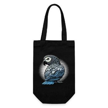 Perroquet gris d'Afrique propriétaire de perroquet gardien de perroquet - Sac à bouteille - noir - Devant