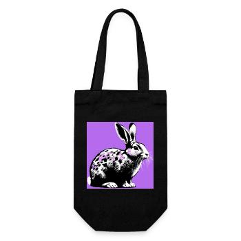 rabbit - Gift Bag for Bottles - black - Front