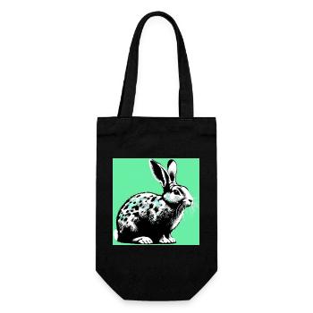 rabbit - Gift Bag for Bottles - black - Front