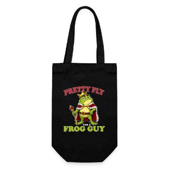 Beau Beau Garçon Pour une Grenouille Mascotte Roi Grenouille Français - Sac à bouteille - noir - Devant