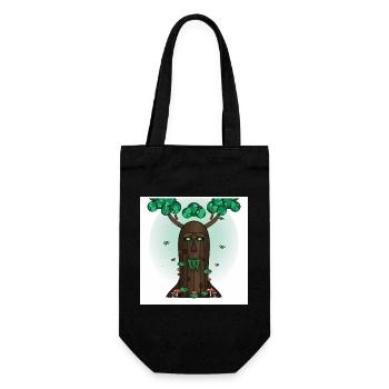 Face de l’Arbre de l’Esprit de la Forêt - Sac à bouteille - noir - Devant