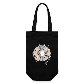 Dessin animé du Chaton Miaou - Sac à bouteille - noir - Devant
