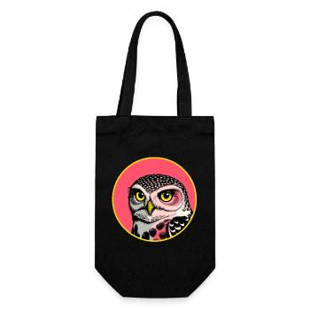 Hibou Pop Art - Sac à bouteille - noir - Devant
