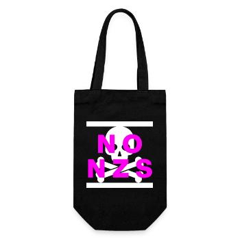 PAS DE NZS, PLUS JAMAIS, D’ANTIFASCISME, PAS D’AFD PINK - Sac à bouteille - noir - Devant