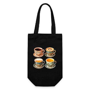 Cups from the four corners of the world - Gift Bag for Bottles - black - Front