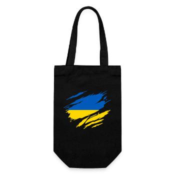 Ukraine Drapeau Ukrainien Ukrainienne - Sac à bouteille - noir - Devant